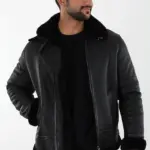 Alaska Erkek Siyah Kısa Hakiki Deri Ceket