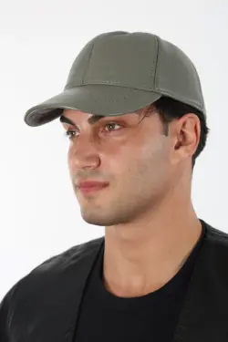 Deri Şapka Yeşil Unisex