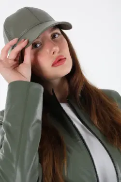 Deri Şapka Yeşil Unisex