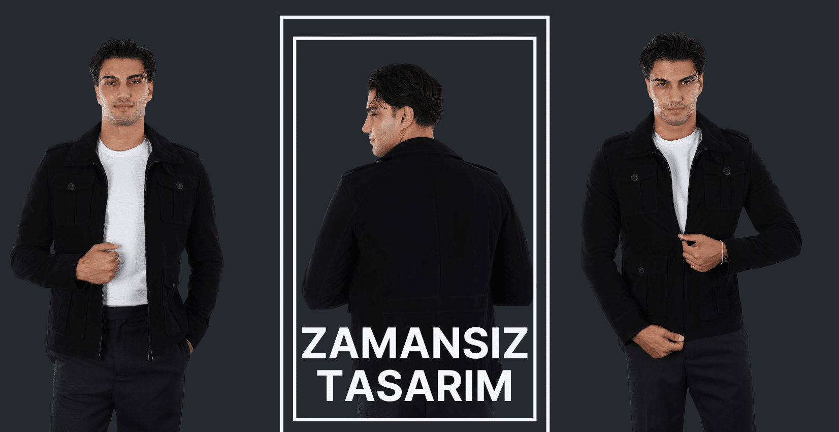 Erkek Deri Ceket Zamansız Tasarım