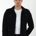 Petra Erkek Lacivert Kısa Hakiki Deri Ceket