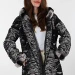 Rex Siyah Kadın Hakiki Deri Mont