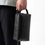 DERİHOUSE Caisson Siyah Unisex Hakiki Deri Çanta