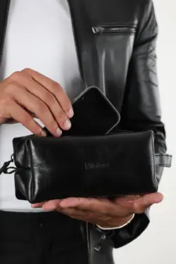 derihouse hakiki deri-caisson siyah unisex canta