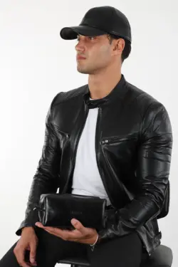 derihouse hakiki deri-caisson siyah unisex canta