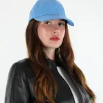 DERİHOUSE Unisex Mavi Hakiki Deri Şapka