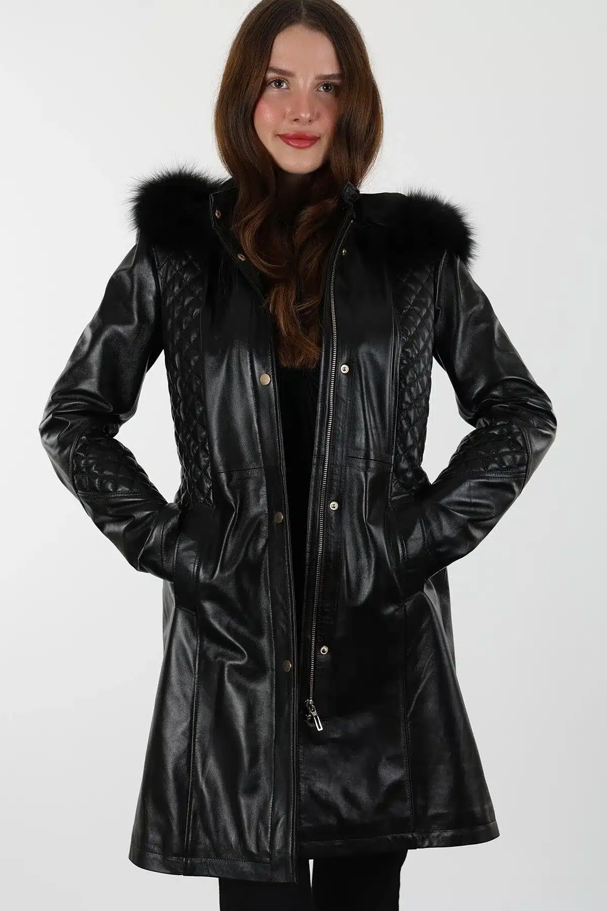 druzy-uzun-siyah-kadin-hakiki-deri-mont-1 Druzy Uzun Siyah Kadın Hakiki Deri Mont