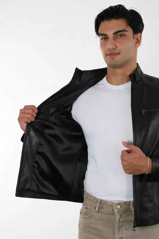 Hakiki Deri Nasıl Anlaşılır? Suni Deri ile 7 Fark 2 Küba Erkek Siyah Kısa Hakiki Deri Ceket