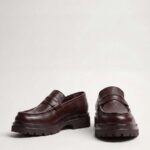 Kahverengi Erkek Deri Penny Loafer Ayakkabı