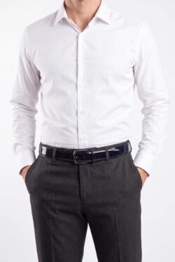 Lacivert Erkek Rugan Kemer